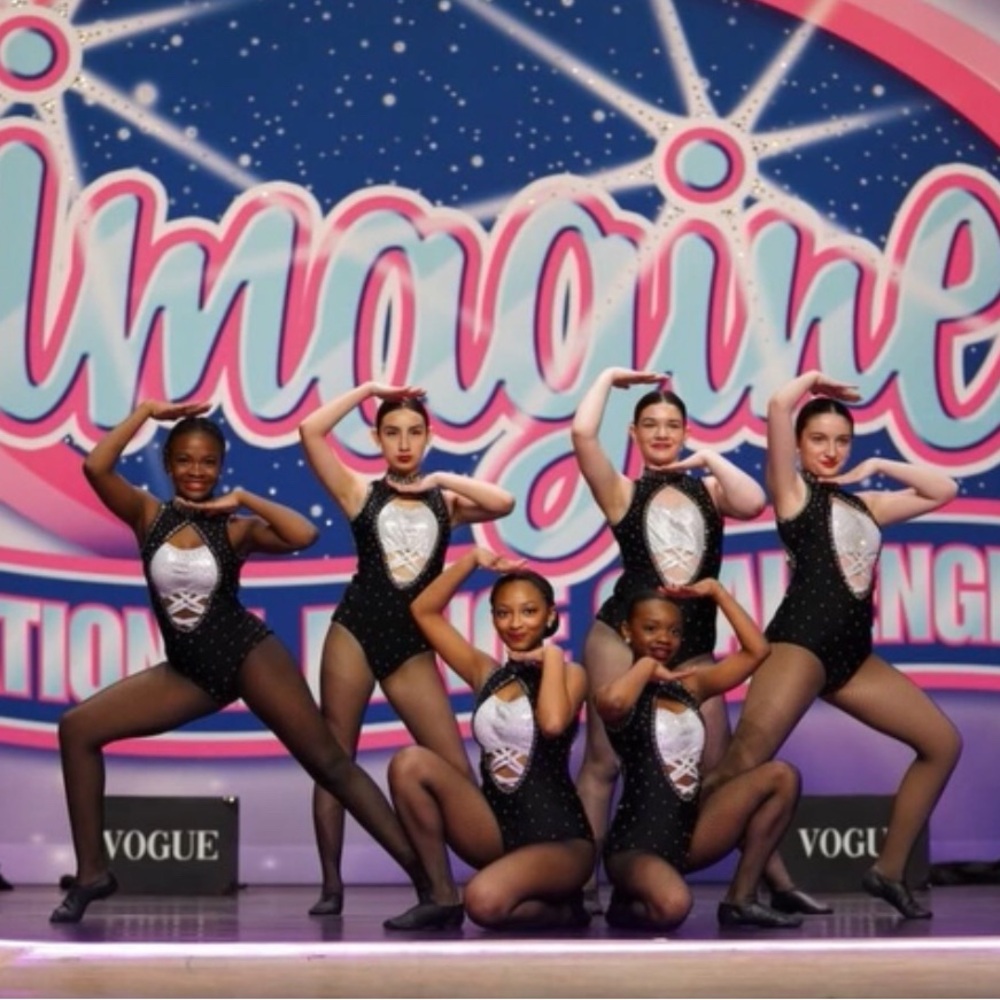 Glamour Black and White Dance Costumes